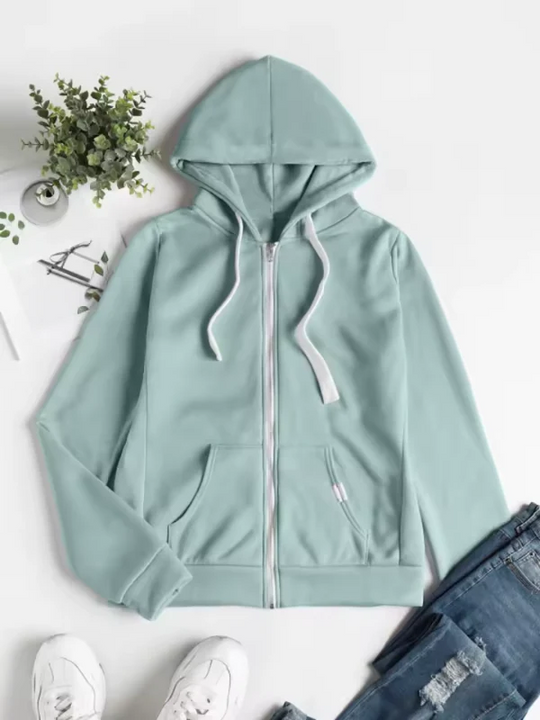 EB | Zip up Kapuzenpullover Kordelzug Kapuze