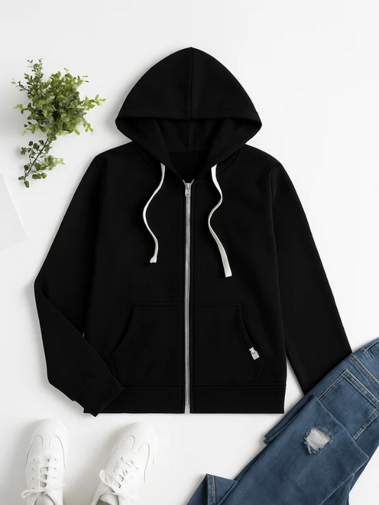 EB | Zip up Kapuzenpullover Kordelzug Kapuze