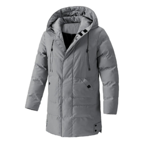 EB | Jacke mit Kapuze, wasserabweisend, wattiert, mittellang, mehrere Taschen