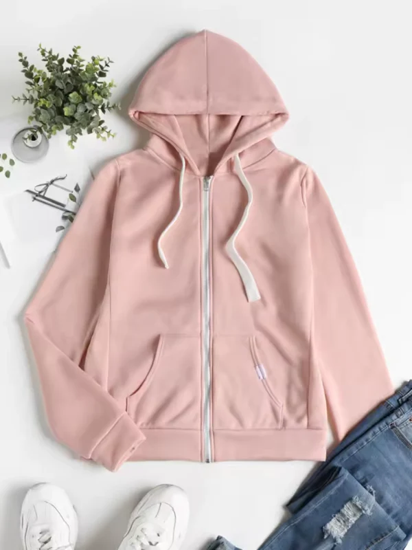 EB | Zip up Kapuzenpullover Kordelzug Kapuze