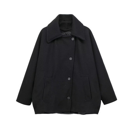 EB | Übergröße Peacoat Doppelreiher Knopfleistenjacke