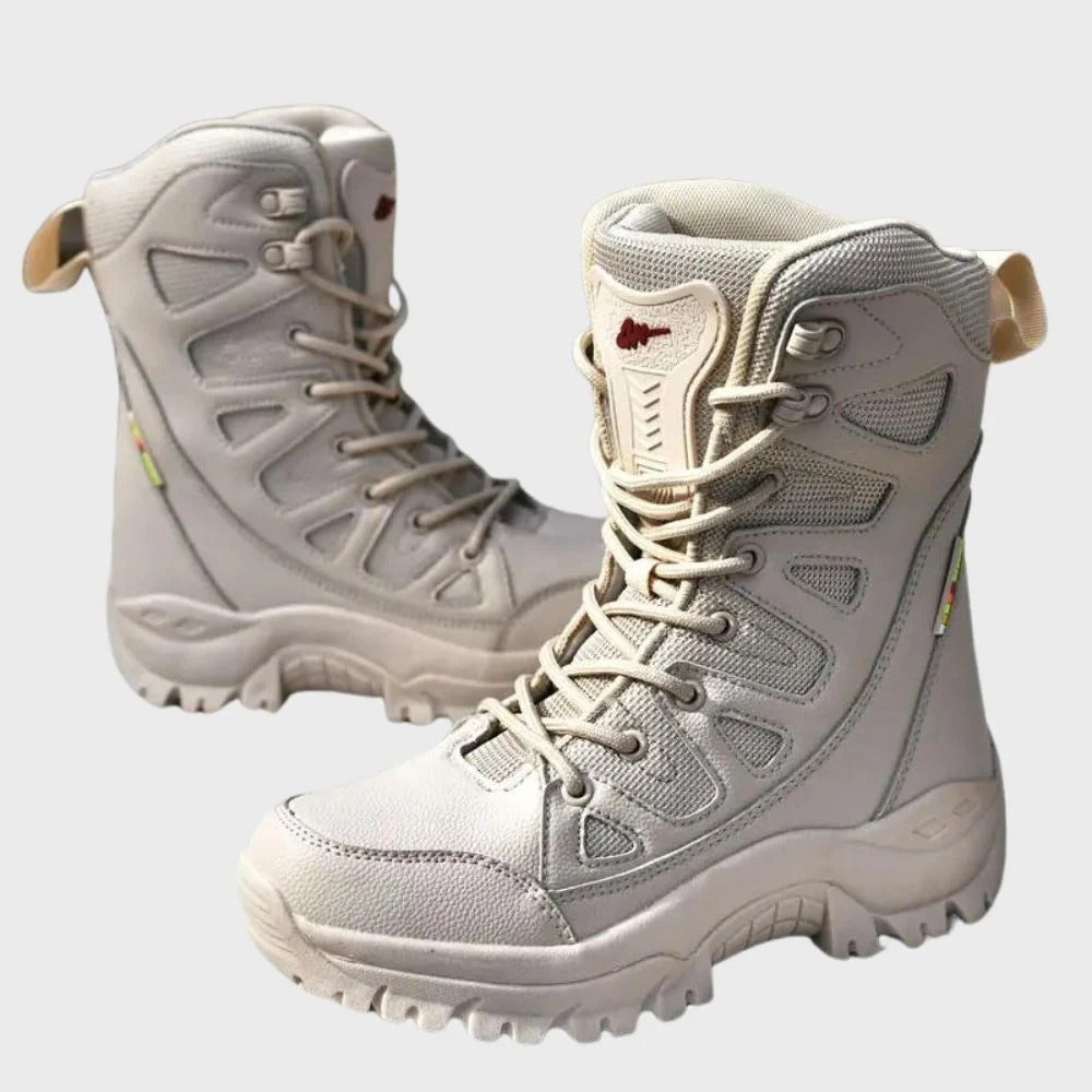 EB | Wanderstiefel – Leder-Mesh-Obermaterial – Hochschaft – Verstärkte Zehe – Robuste Sohle