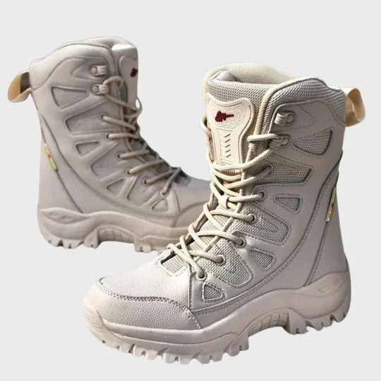 EB | Wanderstiefel – Leder-Mesh-Obermaterial – Hochschaft – Verstärkte Zehe – Robuste Sohle