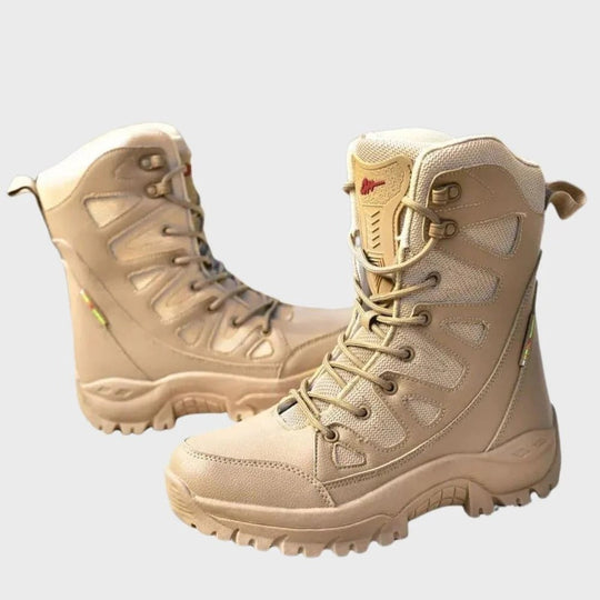 EB | Wanderschuhe Hoher Schaft Leder und Mesh Verstärkte Zehen Knöchelstütze