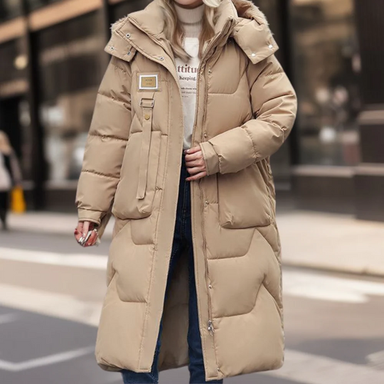 EB | Steppjacke - Oversized Passform - Lange Länge - Mit Kapuze - Warme Isolierung