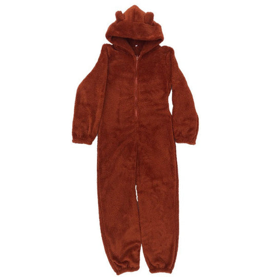 EB | Damen Teddy Fleece Overall mit Kapuze
