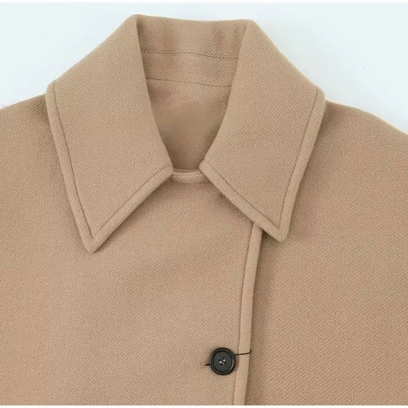 EB | Übergröße Peacoat Doppelreiher Knopfleistenjacke