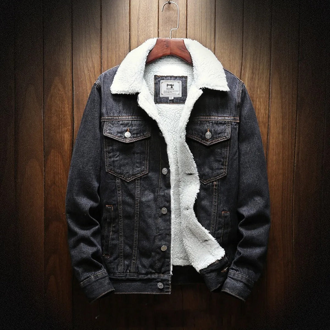 EB | Herren Jeansjacke mit Fleece-Futter