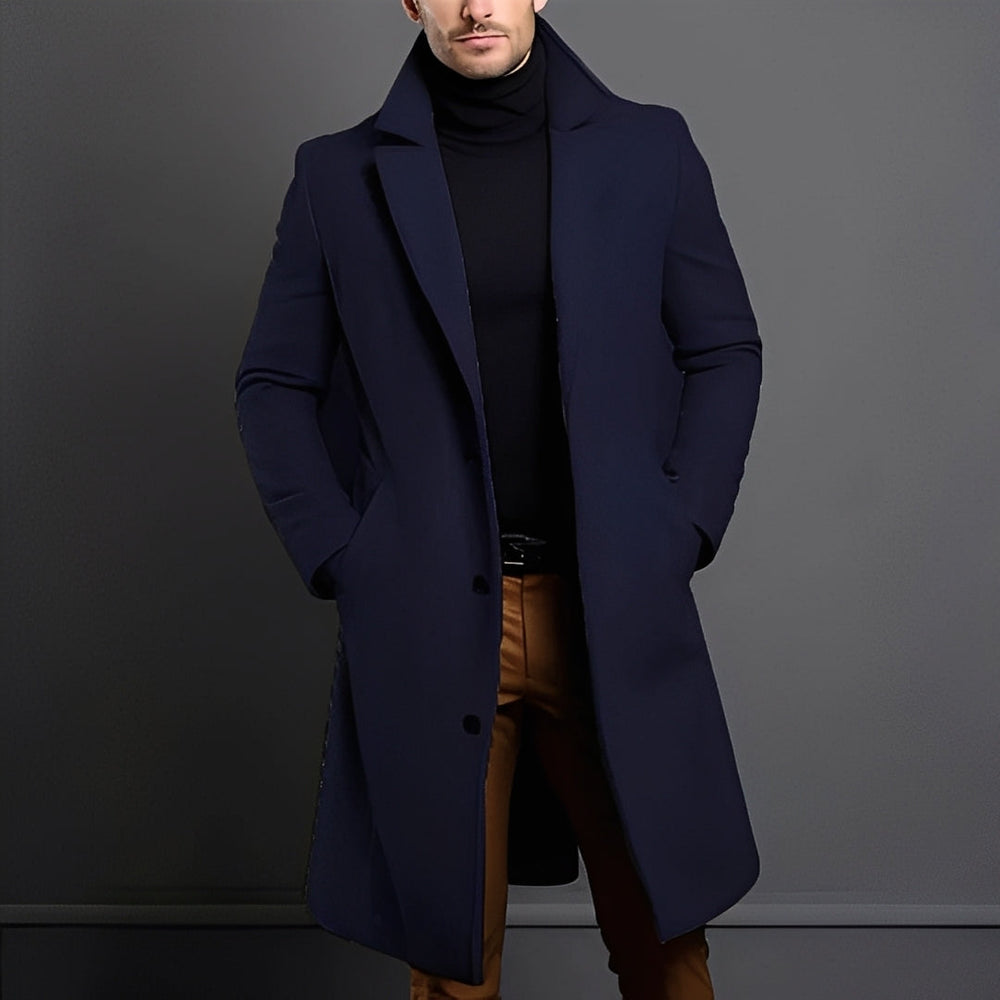 EB | Eleganter Woll-Trenchcoat für Männer