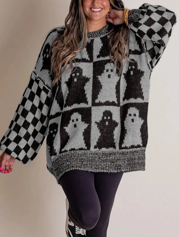 EB | Kariert Strickpullover