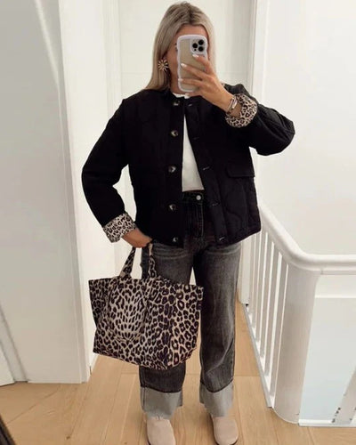 EB | Elegante Jacke mit Leopardenmuster