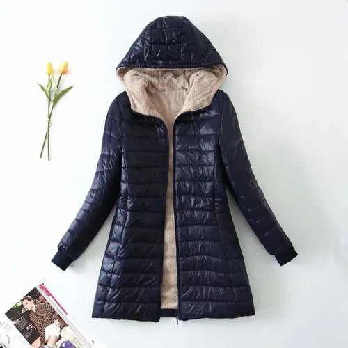 EB | Steppjacke - Normale Passform - Fleece-Futter - Kapuze - Wasserabweisend