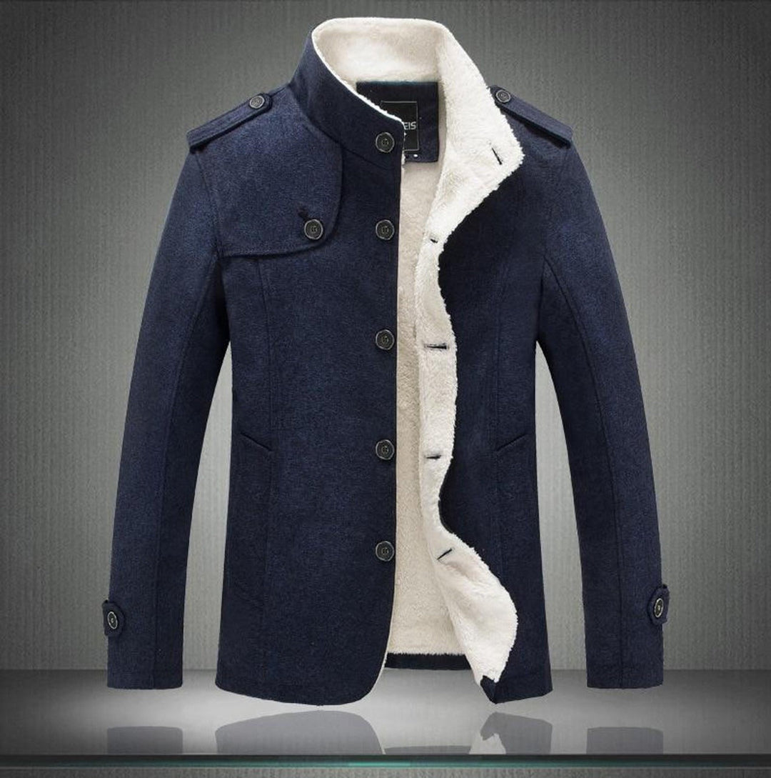 EB | Trenchcoat Wollmix Schmaler Schnitt Doppelreiher mit Schulterklappen