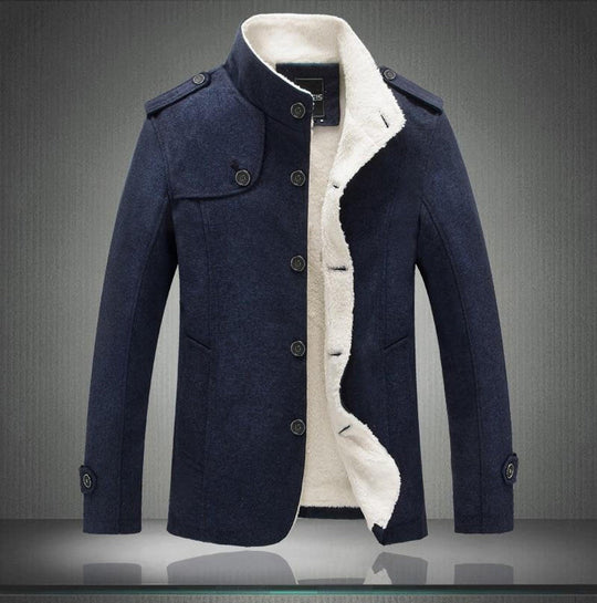 EB | Trenchcoat Wollmix Schmaler Schnitt Doppelreiher mit Schulterklappen