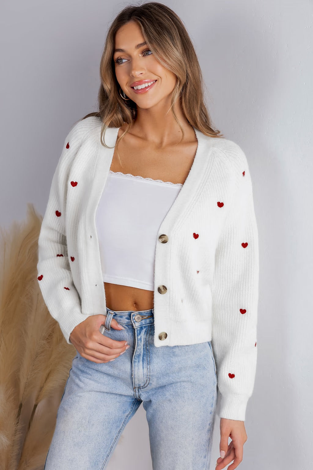 EB | Zeitlose Strickjacke mit klassischem V-Ausschnitt