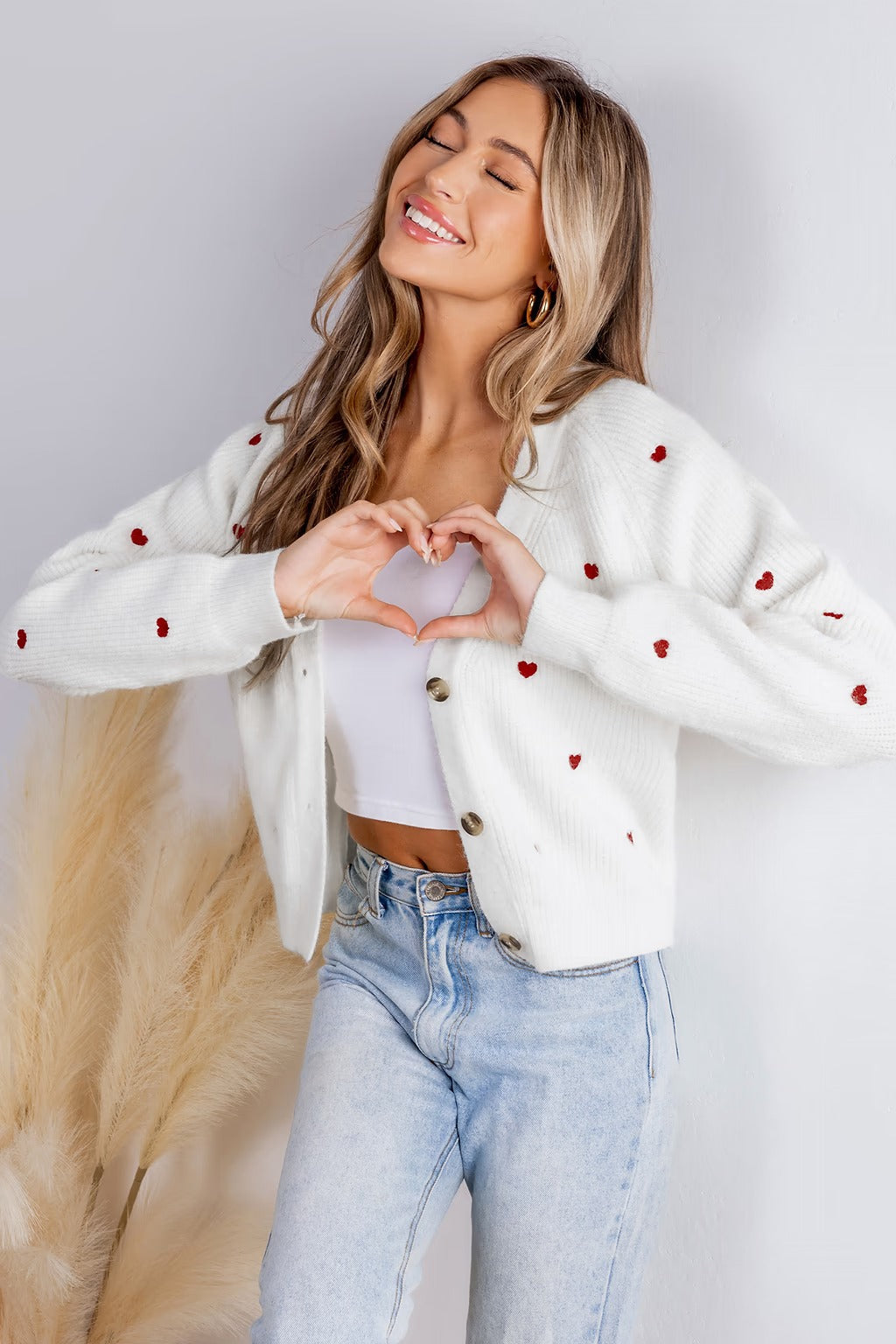 EB | Zeitlose Strickjacke mit klassischem V-Ausschnitt