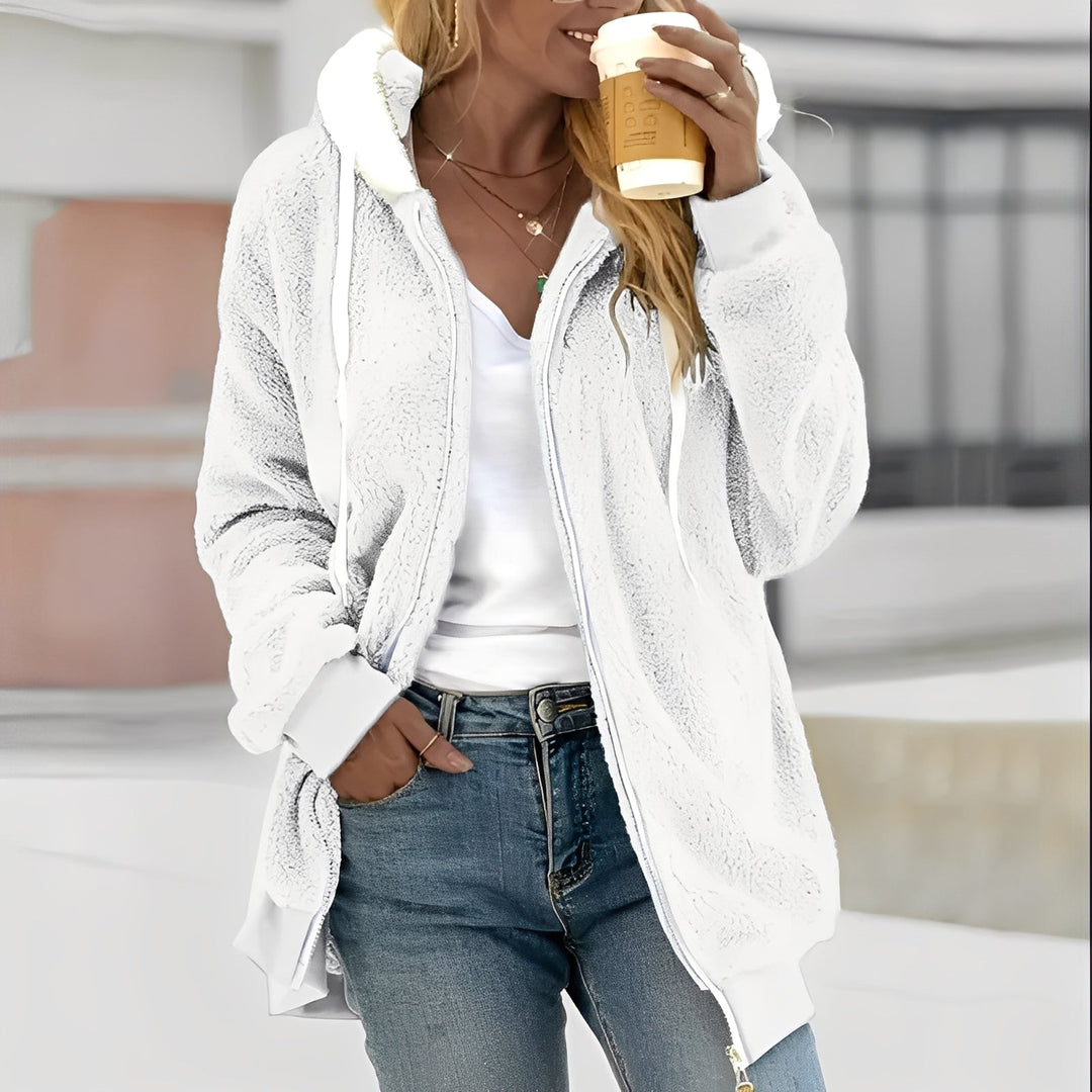 EB | Damen Kapuzen-Fleecejacke für Wohlgefühl