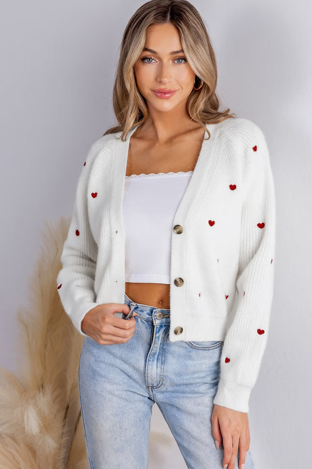 EB | Zeitlose Strickjacke mit klassischem V-Ausschnitt