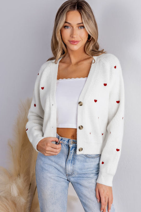 EB | Zeitlose Strickjacke mit klassischem V-Ausschnitt