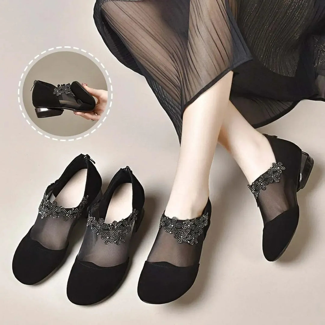 elegante High Heels, luftige Mesh-Sohle, weicher Komfort. EB EB