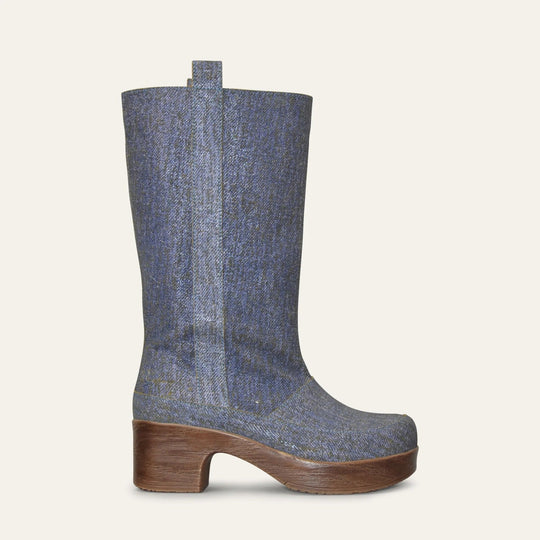 Kniehohe Clog-Stiefel EB EB