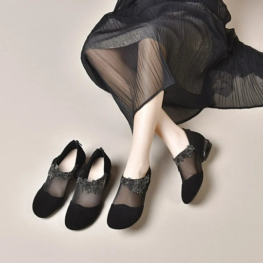 elegante High Heels, luftige Mesh-Sohle, weicher Komfort. EB EB