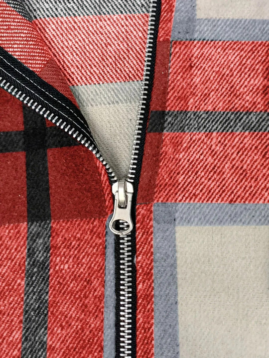 EB | Karierter Herrenjacke mit Kapuze
