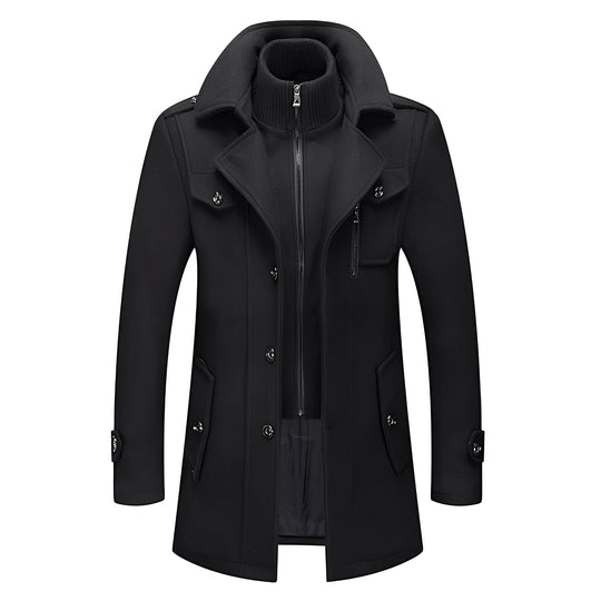 EB | Eleganter langer Trenchcoat für Herren