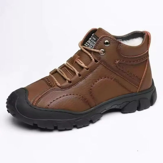 EB | Herren Winterstiefel aus wasserdichtem Leder mit rutschfester Sohle