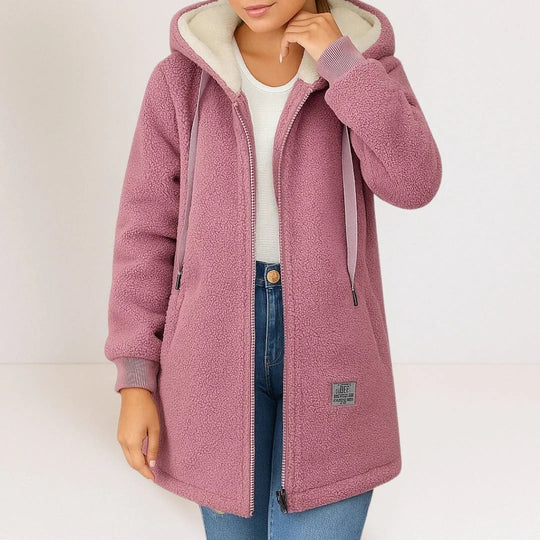 EB | Komfortable und entspannt geschnittene Fleecejacke für Damen mit Kapuze