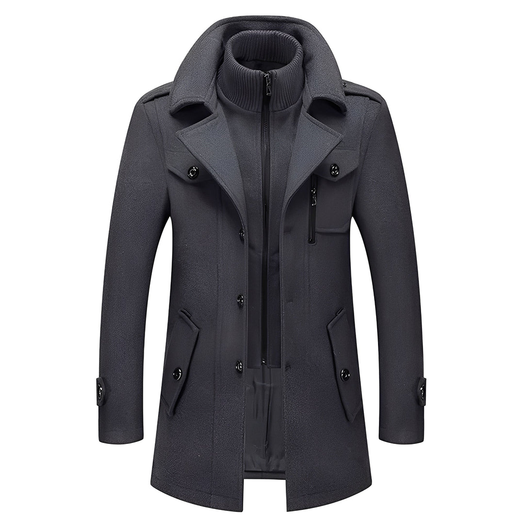 EB | Eleganter langer Trenchcoat für Herren