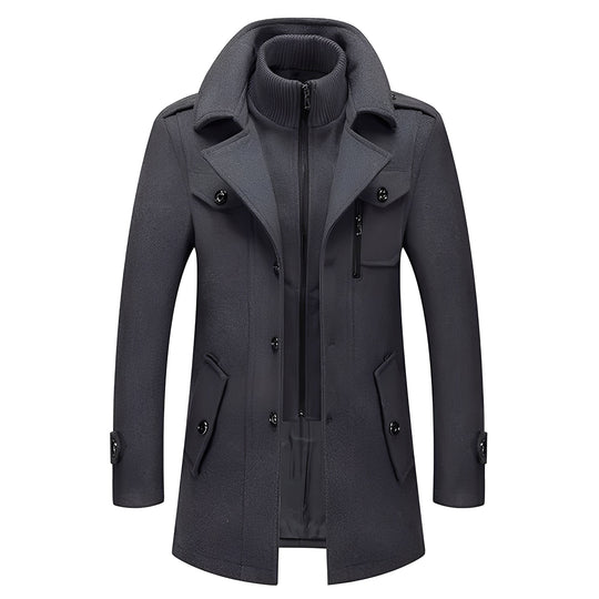 EB | Eleganter langer Trenchcoat für Herren