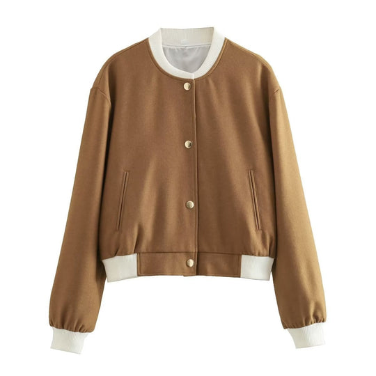 EB | Kurze Jacke mit Metallknöpfen für Damen im lässigen Design Liora