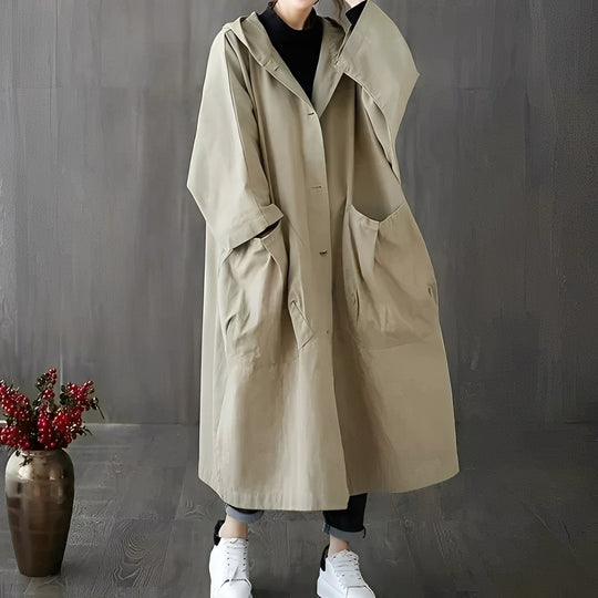 EB | Moderner Trenchcoat mit Taschen für Frauen