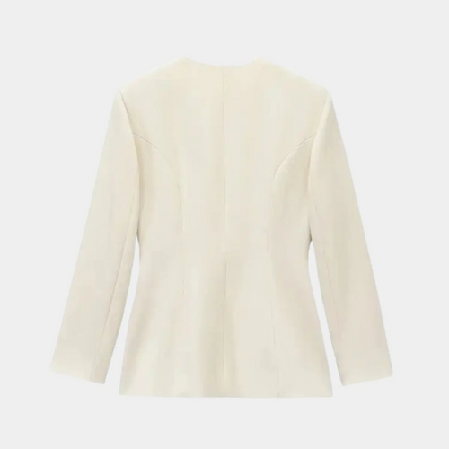 EB | Wickel Blazer Jacke Langarm Taillierte Passform mit Gürtel