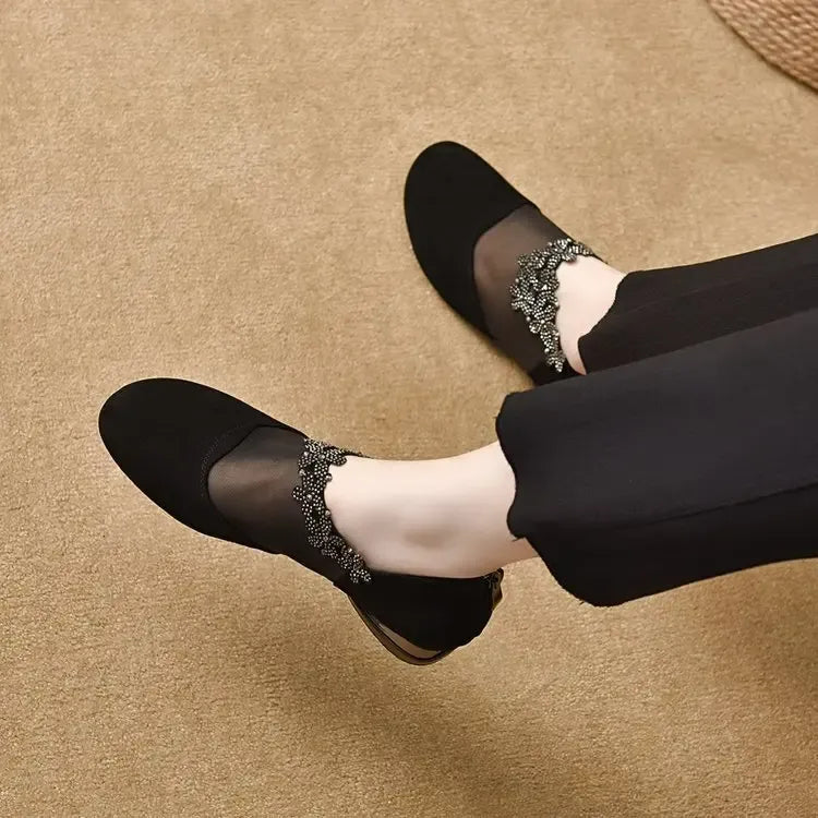 elegante High Heels, luftige Mesh-Sohle, weicher Komfort. EB EB
