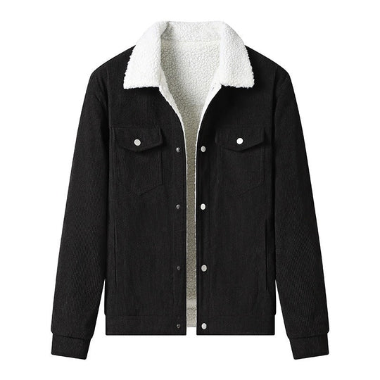 EB | Cordjacke für Herren mit Fleecefutter, lässiger Stil
