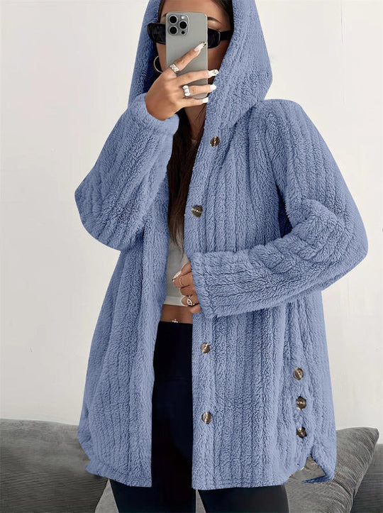 EB | Teddy Damenjacke mit Kapuze