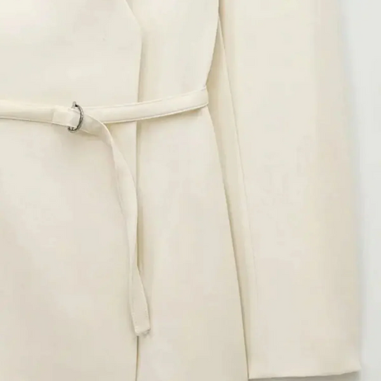 EB | Wickel Blazer Jacke Langarm Taillierte Passform mit Gürtel