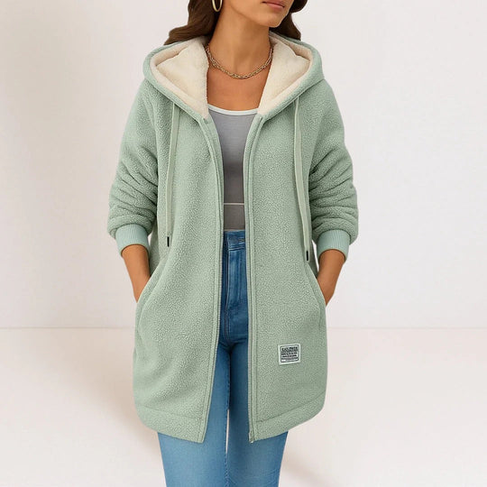 EB | Komfortable und entspannt geschnittene Fleecejacke für Damen mit Kapuze