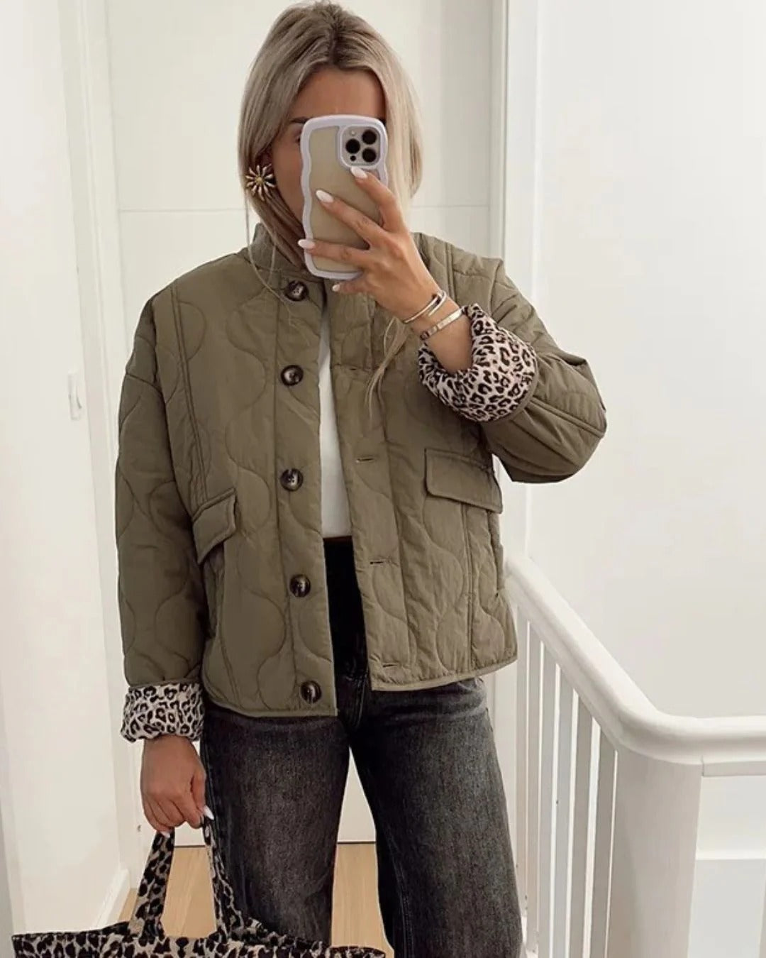EB | Elegante Jacke mit Leopardenmuster