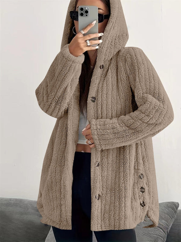 EB | Teddy Damenjacke mit Kapuze