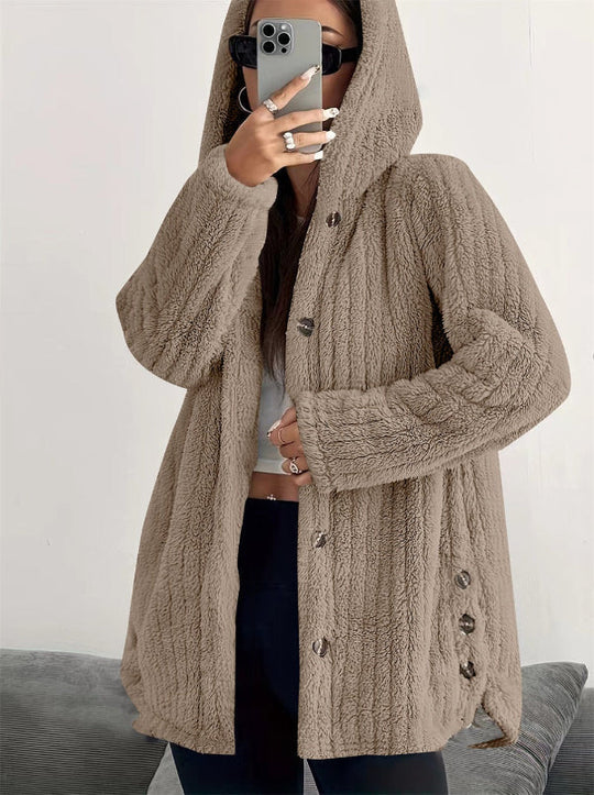 EB | Teddy Damenjacke mit Kapuze