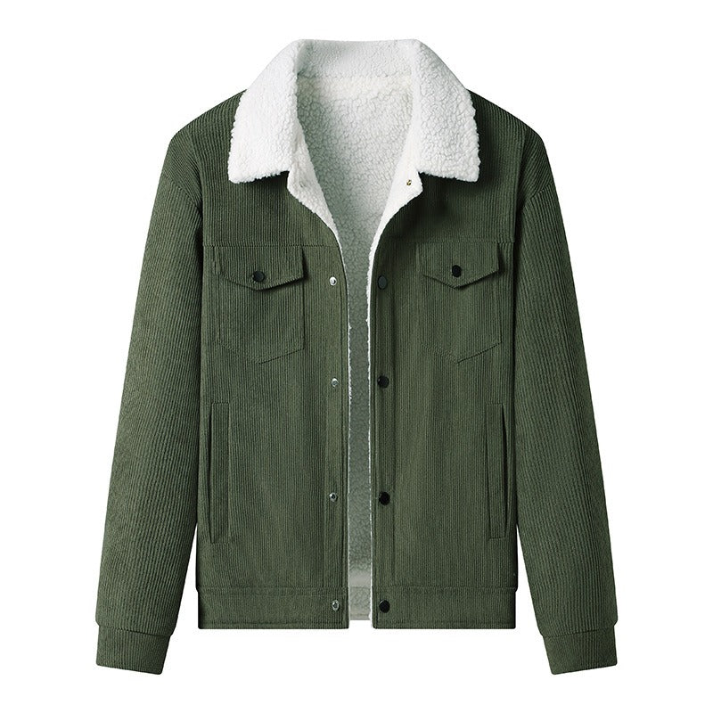 EB | Cordjacke mit Fleece-Futter, Legerer Stil - Alain