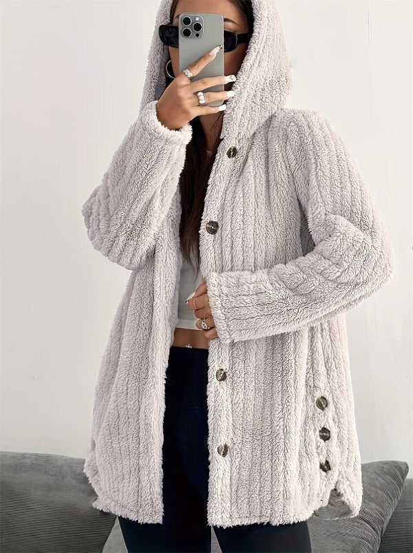 EB | Teddy Damenjacke mit Kapuze