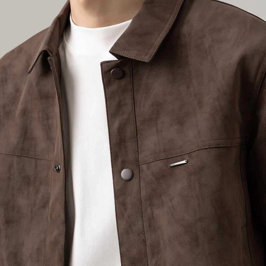 EB | Herrenjacke mit Wildleder-Effekt