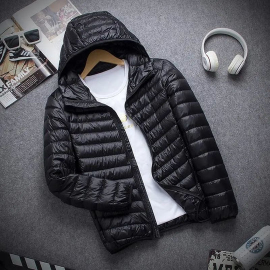 EB | Herren-Steppjacke mit Kapuze und Reißverschluss - Tidus