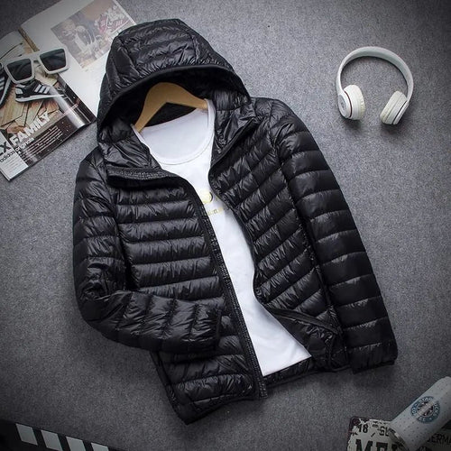 EB | Herren-Steppjacke mit Kapuze und Reißverschluss - Tidus
