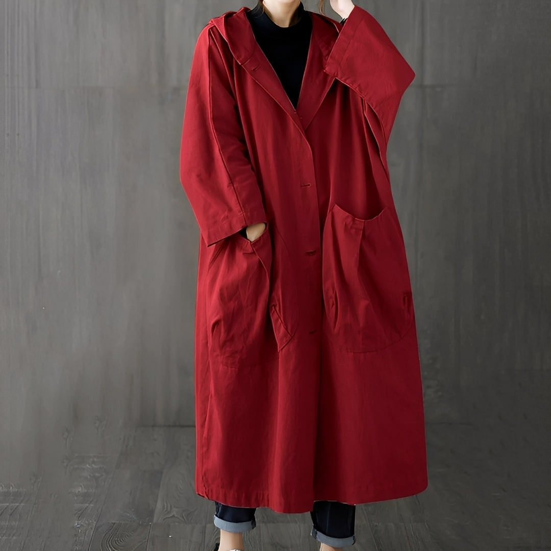EB | Moderner Trenchcoat mit Taschen für Frauen