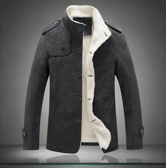 EB | Trenchcoat Wollmix Schmaler Schnitt Doppelreiher mit Schulterklappen